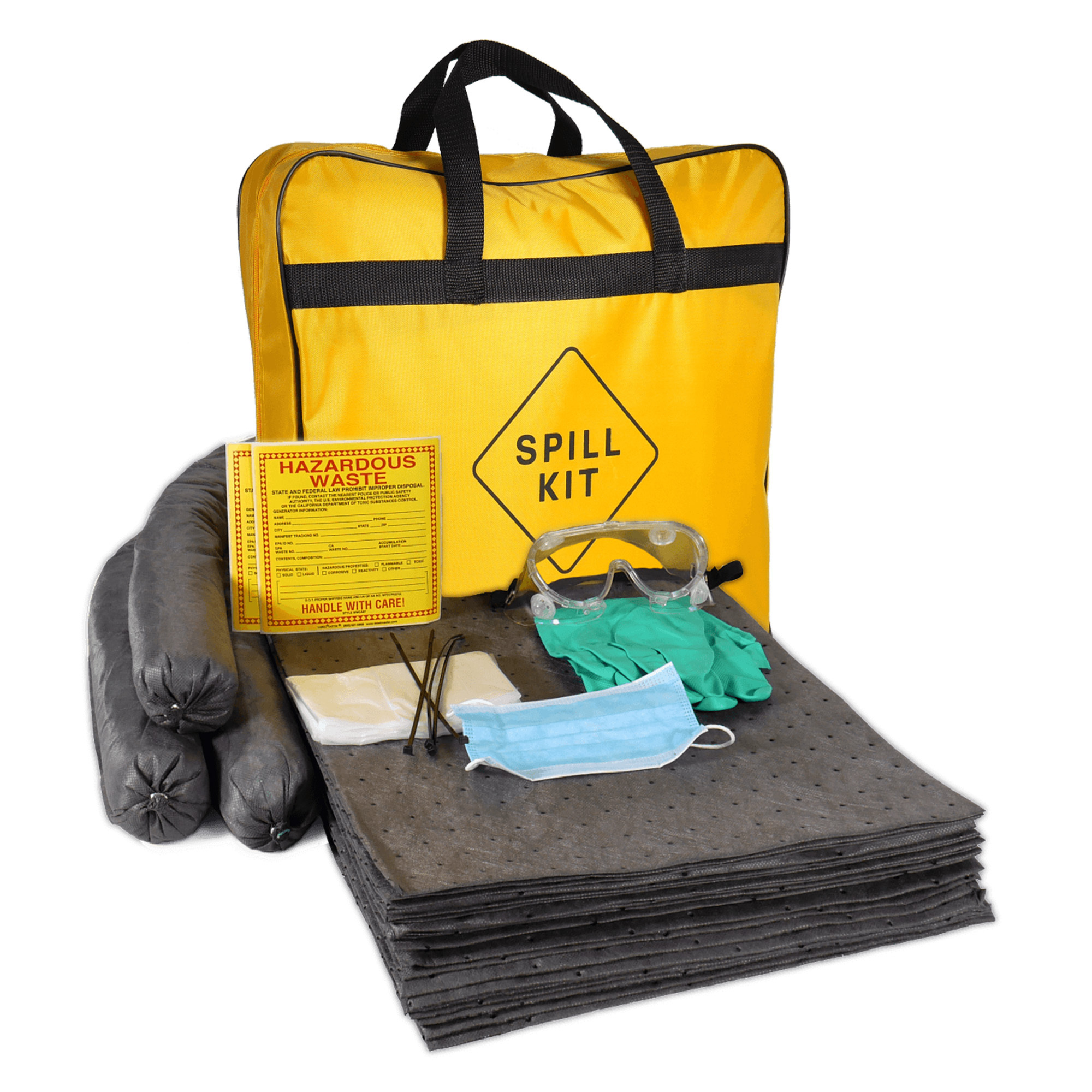 Truck and Vehicle Spill Kit, High Absorbency Recycled Pads in Nylon Bag, 2/cs, RPKBU200-2
